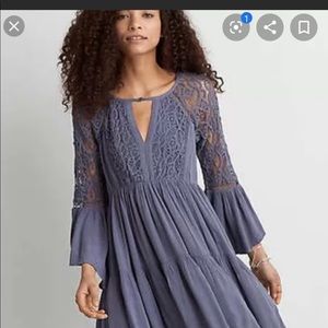 Light blue lace dress